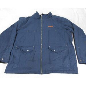 Columbia Jacket Mens XXL Blue Full Zip Loma Vista Fleece Lined Work‎ Casual Corp